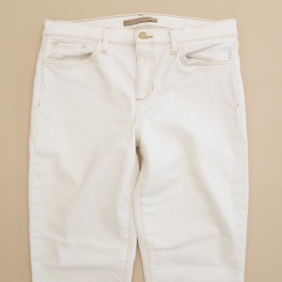 JOE'S JEANS The Lara Mid Rise Cigarette Ankle Jeans Milk White Size 29 - Picture 2 of 11
